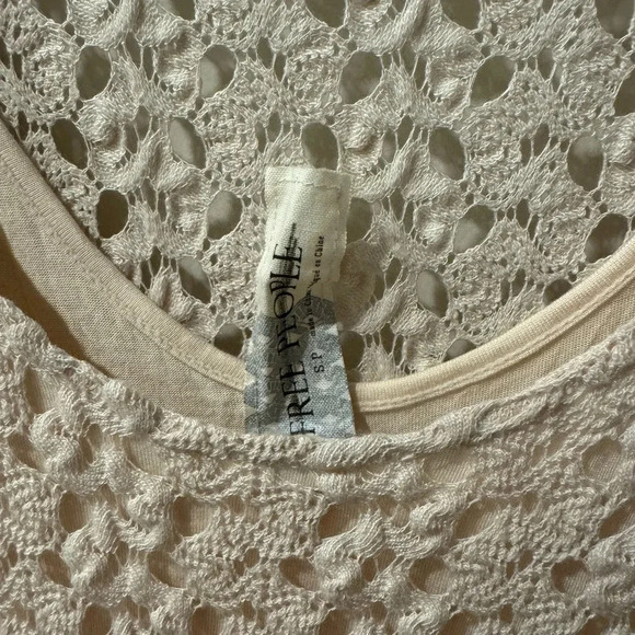 FREE PEOPLE GYPSY CROCHET MIDI DRESS SIZE SMALL - Picture 5 of 7